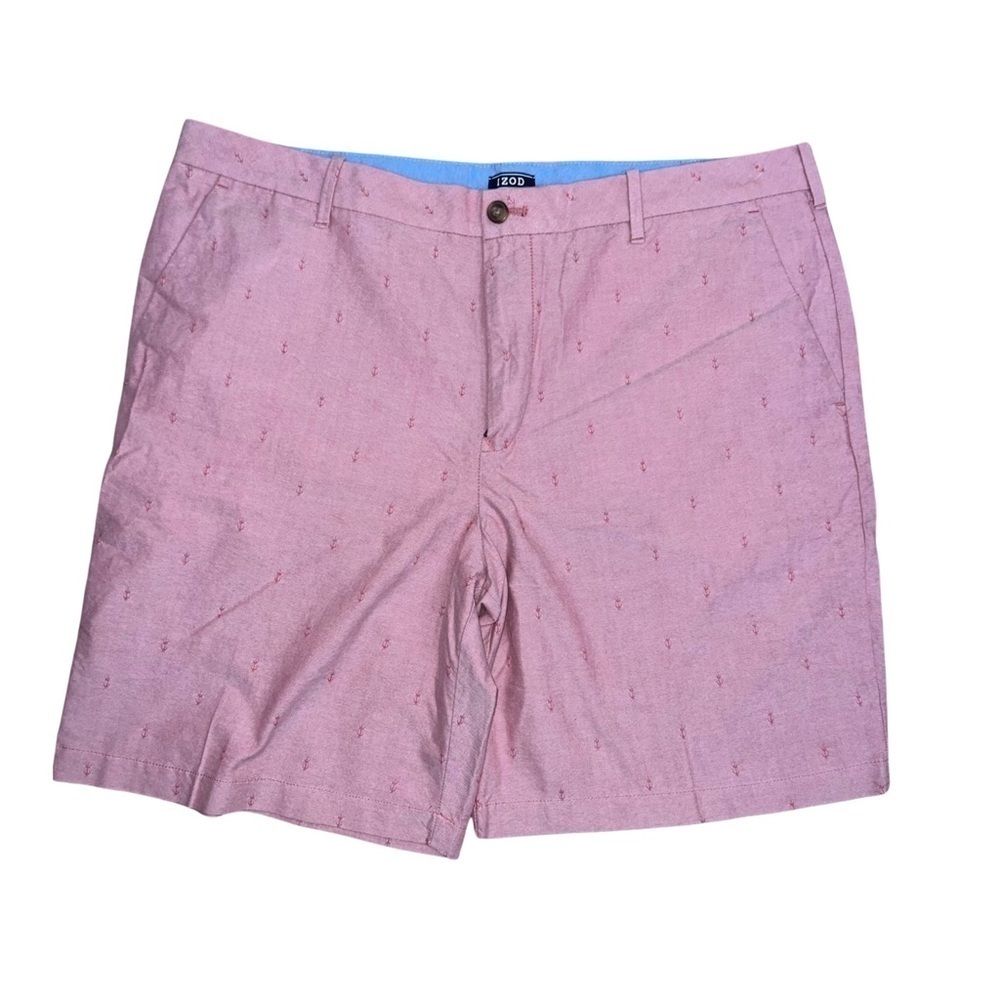 Izod  Men’s Pink Shorts with Embroidered Anchors Size 40